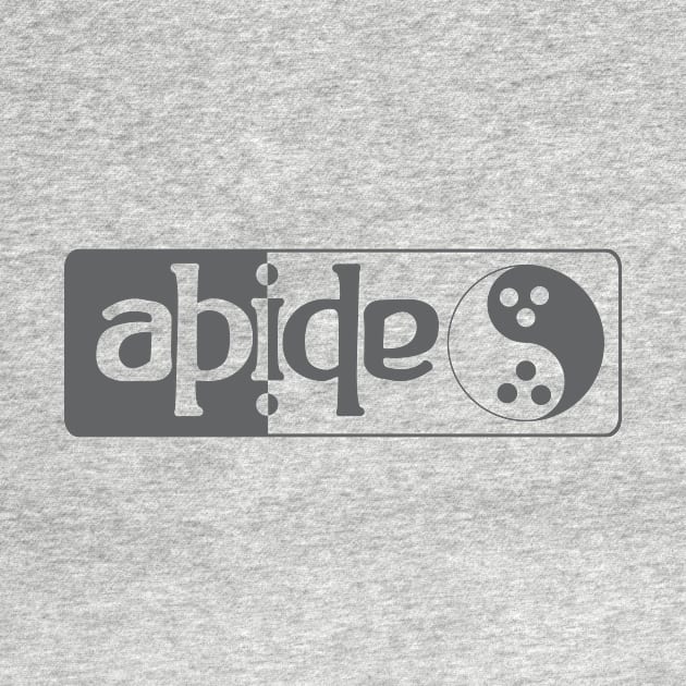 Abide Ambigram Logo Wide by Miskatonic